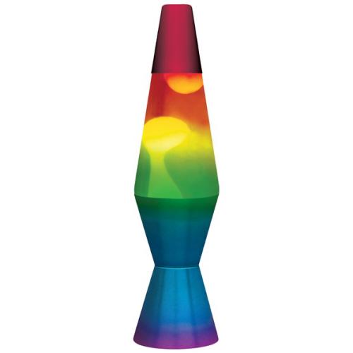 Lava Lamp | 11.5 Inch Rainbow White Tricolor - 1