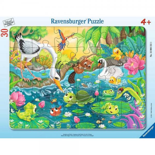 Puzzle | Summer at the Pond | 30 Pc Frame Puzzle - CR Toys