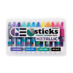Geo Sticks | Metallic Tempera | Paint Set of 12 - 1