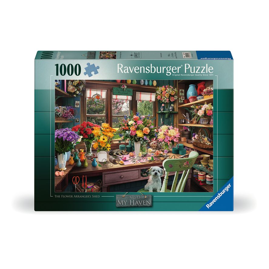 Puzzle | Flower Arranger's Shed | 1000 Pc - CR Toys