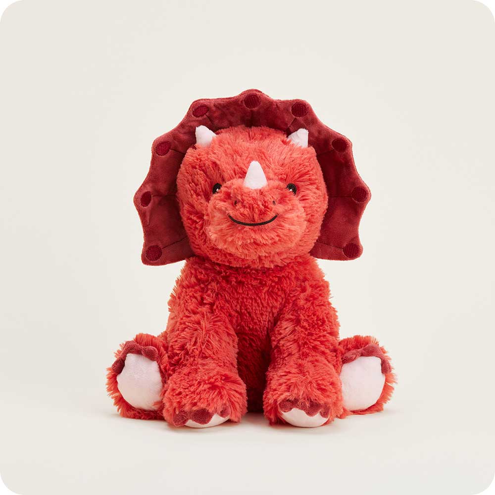 Warmies Red Triceratops plush product photo 1