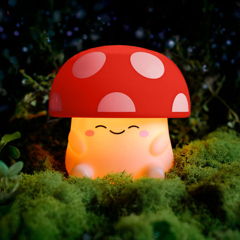 Mushi Ambient Mushroom Night Light | Red - CR Toys
