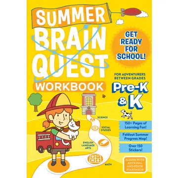 Summer Brain Quest: Between Grades Pre-K & K - CR Toys