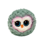 Ty Beanie Bellies Ball | Feathers Gray Owl - 1