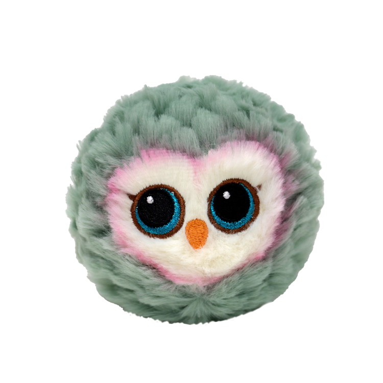 Ty Beanie Bellies Ball | Feathers Gray Owl - 1