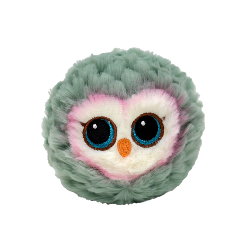 Ty Beanie Bellies Ball | Feathers Gray Owl - 1