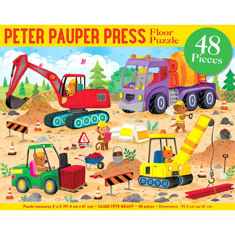 Construction Site | Kids' Floor Puzzle 48PC - 1