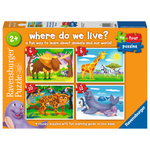 Puzzle |  Where do We Live 6, 8, 10, 12 pc Puzzles - CR Toys