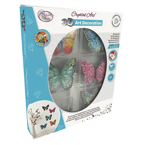 Crystal Art Deco Kit | Butterflies set of 5 8+ - 1