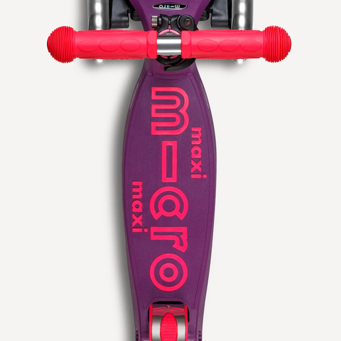 Micro Maxi Foldable LED Scooter | Neon Pink/Purple 5-12 Years - 1