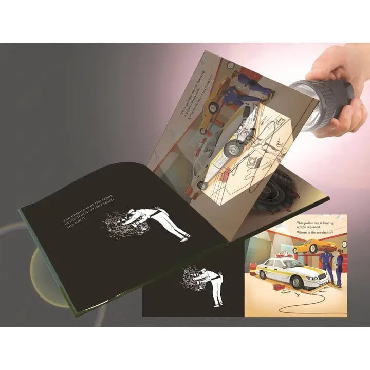 At The Garage A Shine-A-Light Book - CR Toys