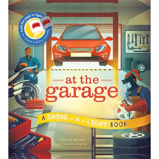 At The Garage A Shine-A-Light Book - CR Toys