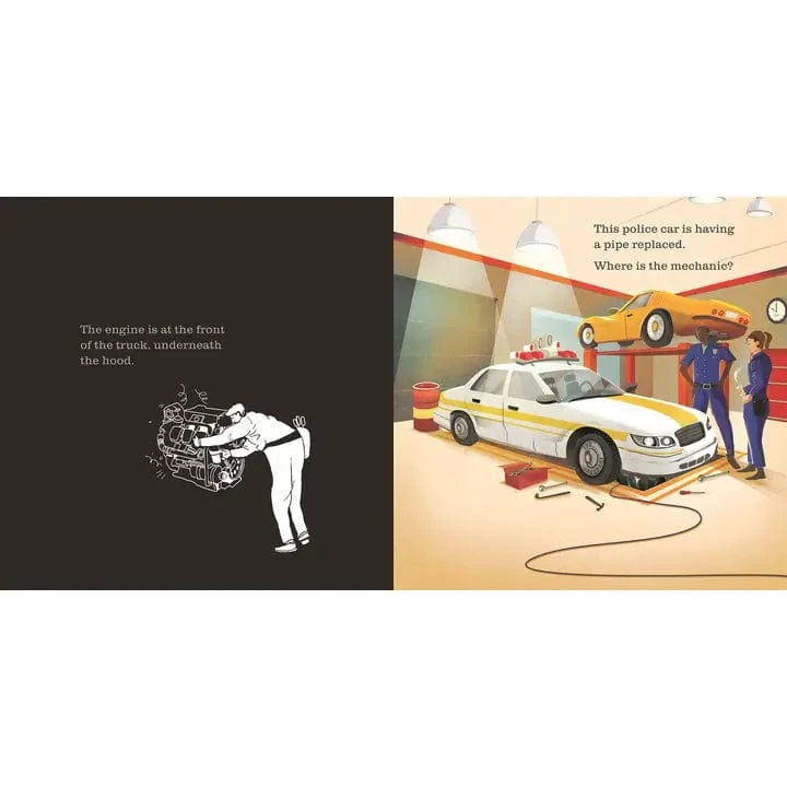 At The Garage A Shine-A-Light Book - CR Toys