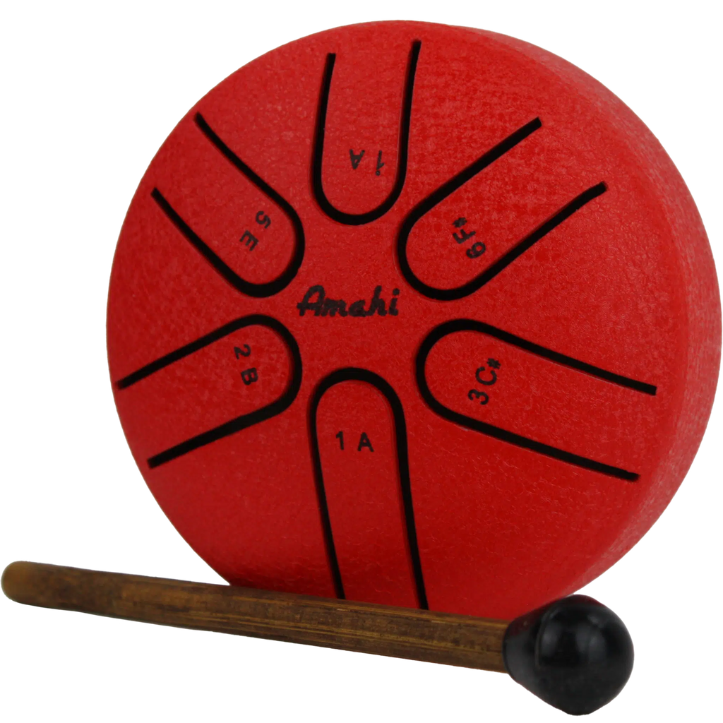 Steel Tongue Drum Red 3"