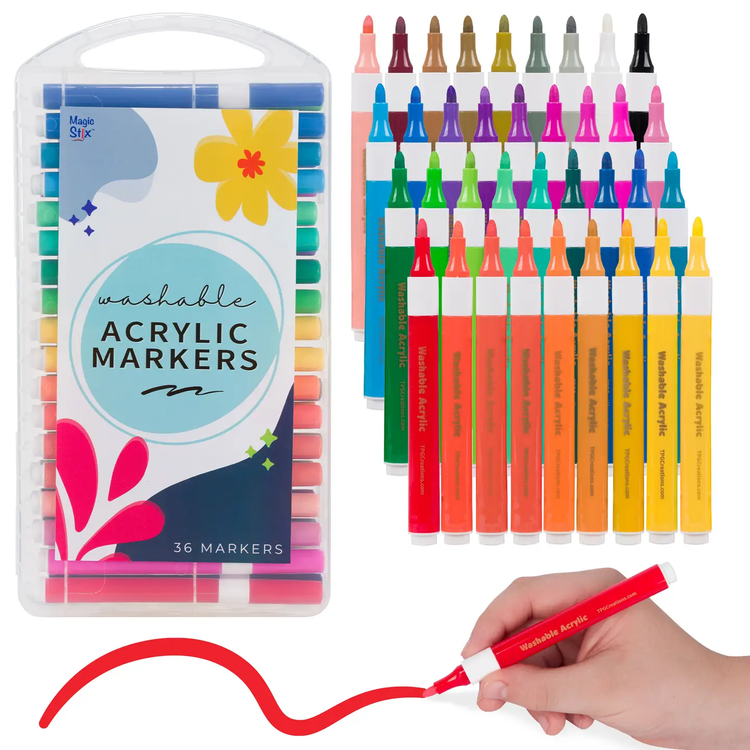 Magic Stix Washable Acrylic Markers 36 pk - 1