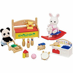 Calico Critters Baby'S Toy Box Snow Rabbit & Panda Babies