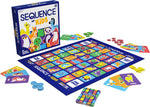 Sequence for Kids board game box with colorful animal-themed game board and playing pieces