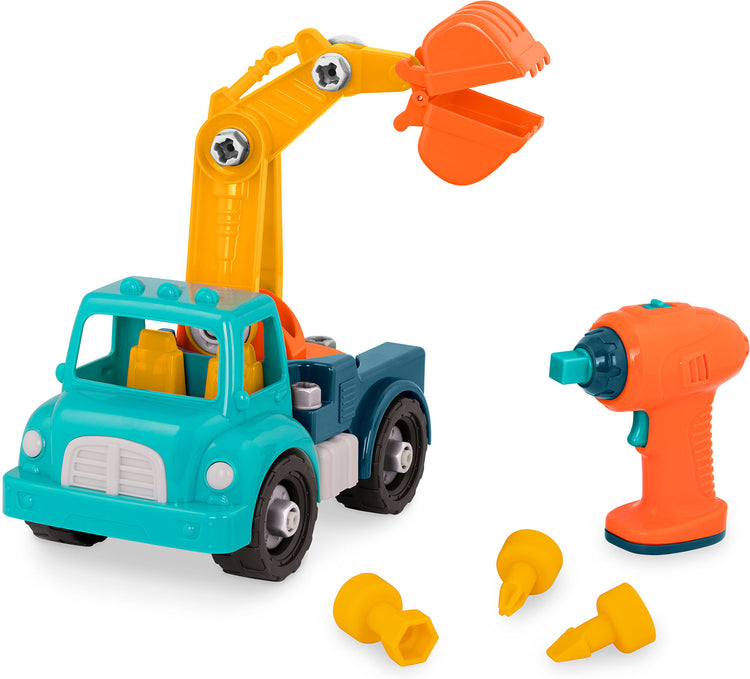 Take-A-Part Toy Crane With Drill