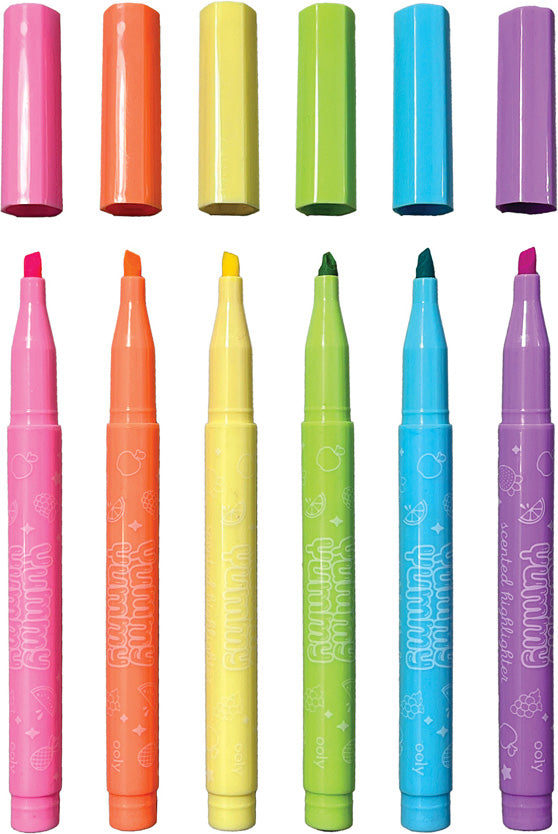 Yummy Yummy Scented Pastel Highlighters 6 Pack - CR Toys