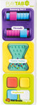 PlayTab Sensory Set 5 modular activity board tiles with Threads, Teeter Totter, and Keyboard panels