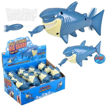 Pull String Shark Bath Toy Tty-Pssha