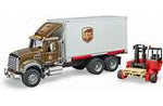 Bruder | Mack Granite Ups Logistcs Truck W Forklift 4+ - 1