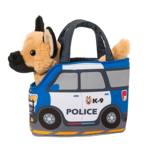 Police Car Pet Sak w/ German Shepherd - CR Toys