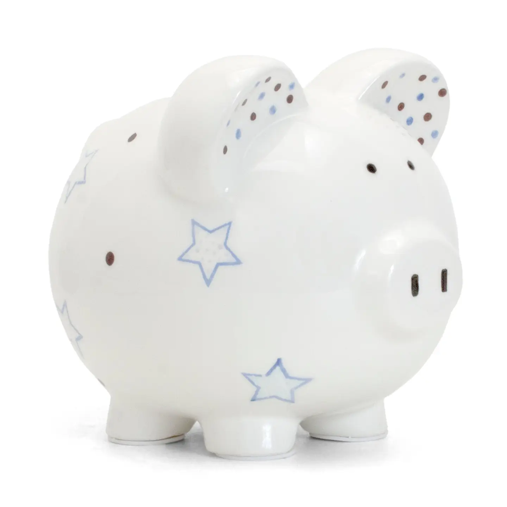 Piggy Bank | Blue Paper Star Pig for Ages 0Mons+