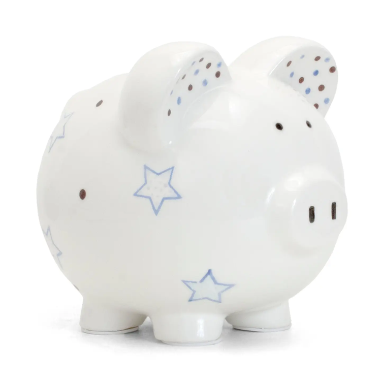 Piggy Bank | Blue Paper Star Pig for Ages 0Mons+