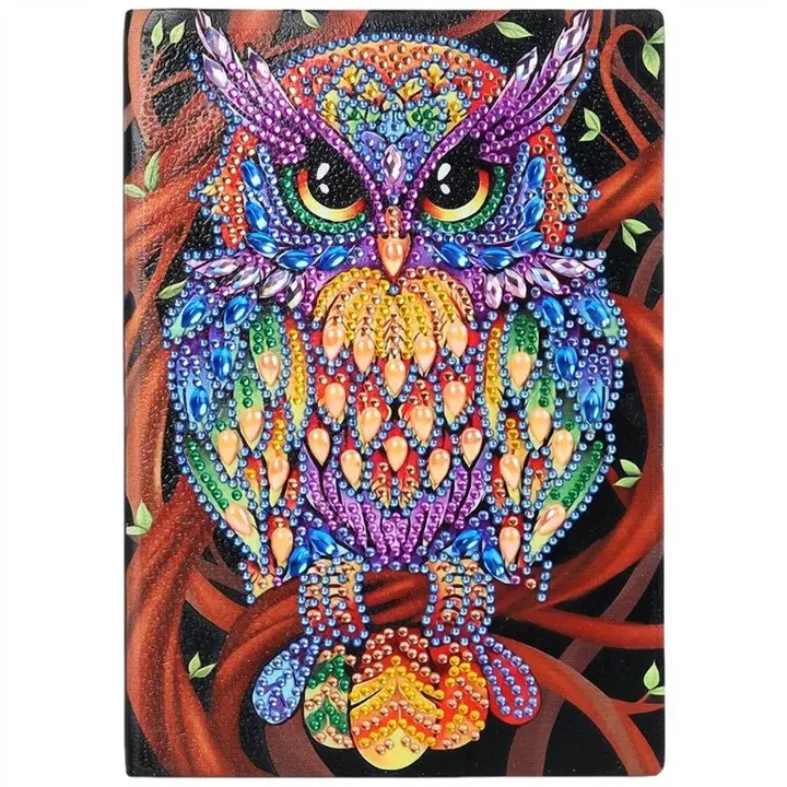 Diamond Painting | Colorful Owl Notebook - 1