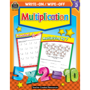 Write-On/Wipe-Off Book: Multiplication