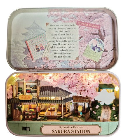 DIY Mini Tiniatures| Sakura Station 14+ - CR Toys