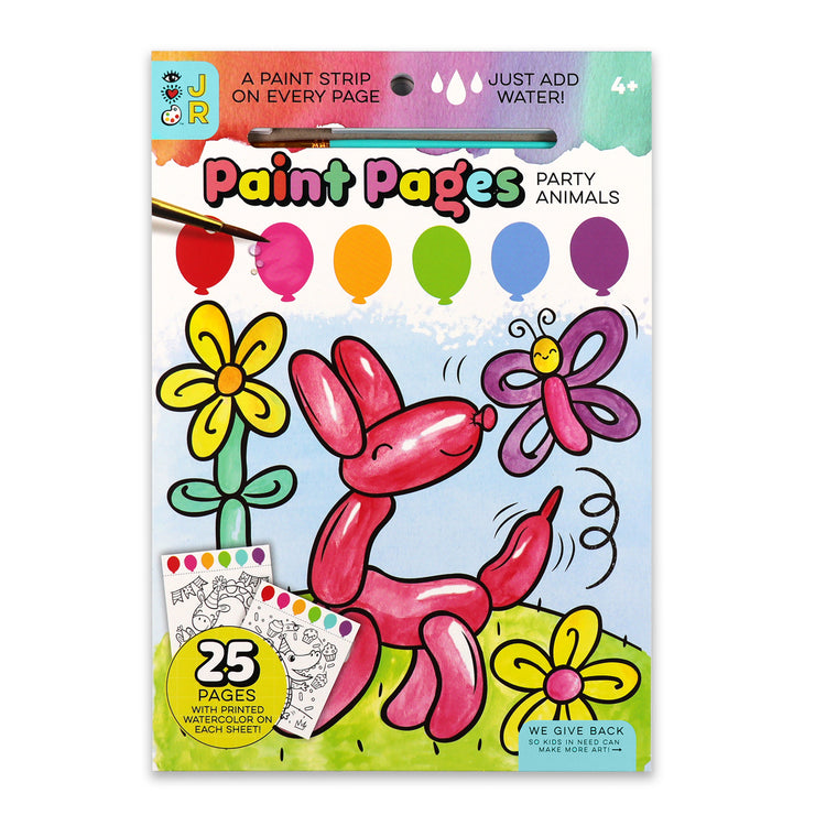 Painting Pages Party Animals Craft For Ages 4+