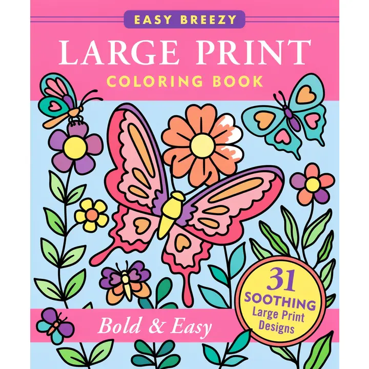 Coloring Book | Large Print Bold & Easy - CR Toys