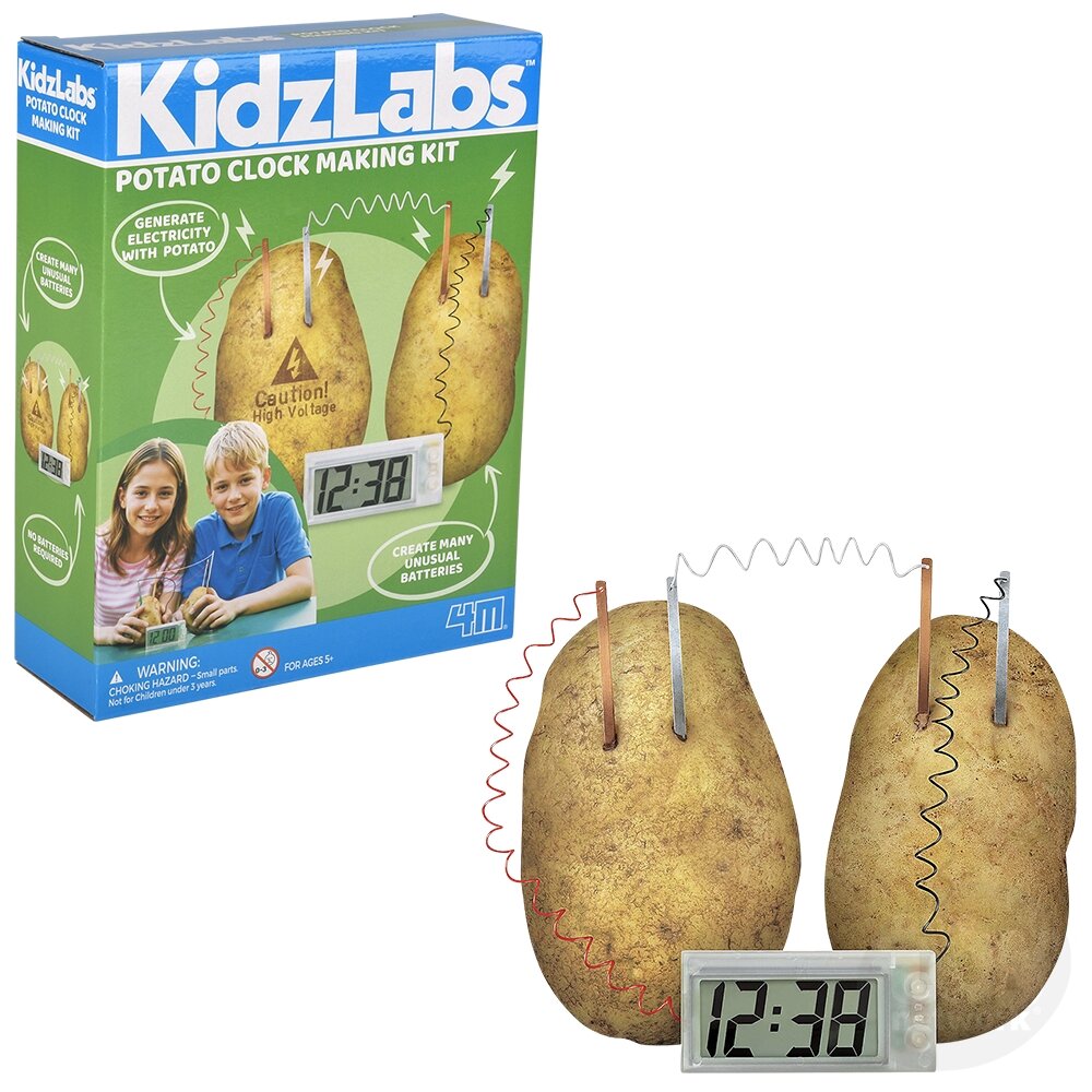 Kidzlabs | Potato Clock Making Kit 5+ - CR Toys