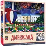 Puzzle | Americana - White House Fireworks | 500 Piece Ez Grip - CR Toys