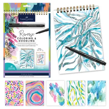 Reverse Coloring and Doodling Book