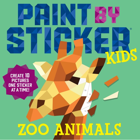 Paint By Sticker Kids | Zoo Animals 5+ - 1