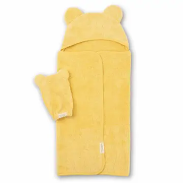 Hooded Towel And Wash Mitt Set | Sunshine