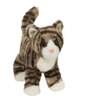 Zigby Gray Stripe Cat Plush - 1