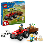 Lego City | Red Farm Tractor with Trailer & Sheep 60461