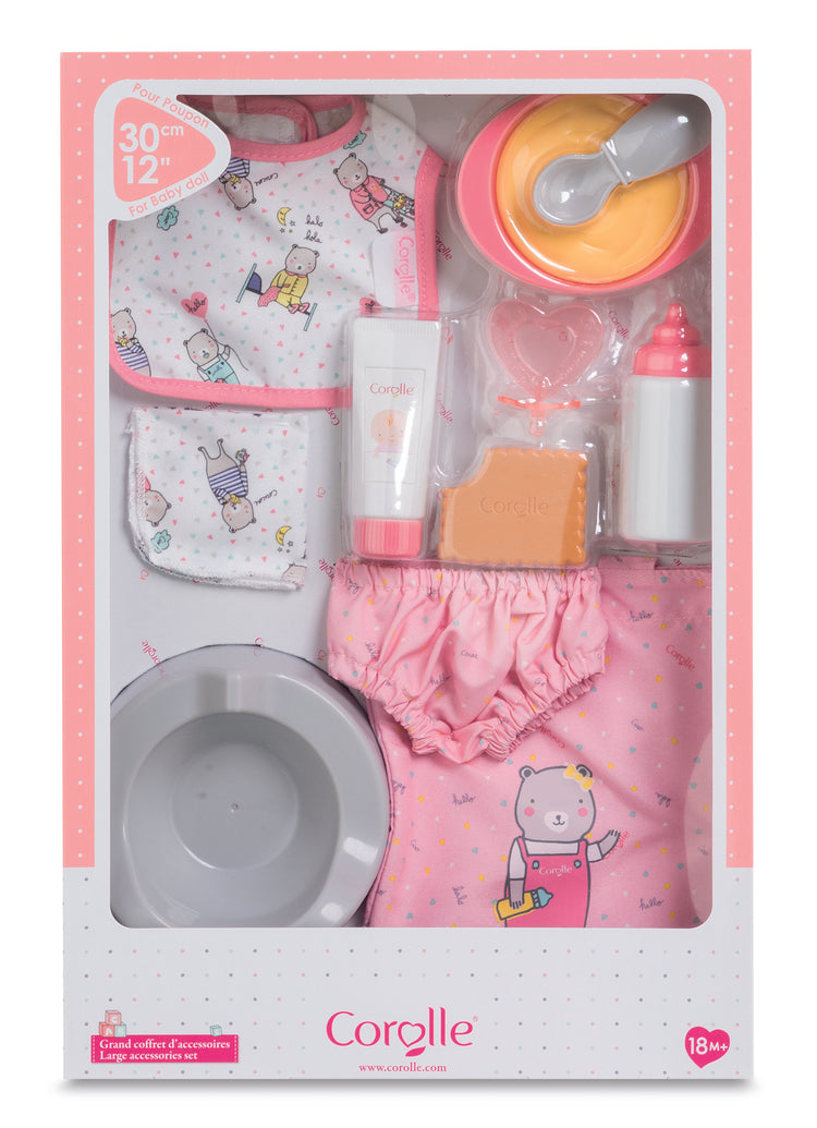 Pink Large Accessories Set For Baby Dolls For Ages 2+