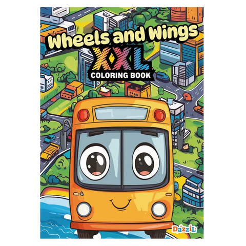 XXL Coloring Book | Wheels and Wings - CR Toys