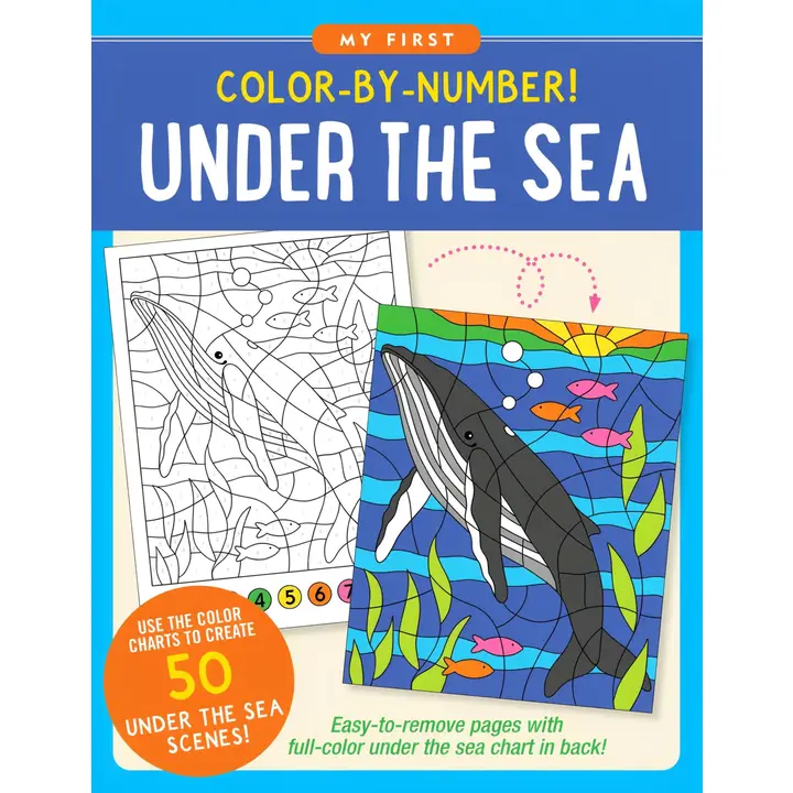 My First Color By Number Book | Under The Sea - CR Toys