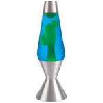 Lava Lamp | 16.3 Inch Yellow Blue Silver - 1