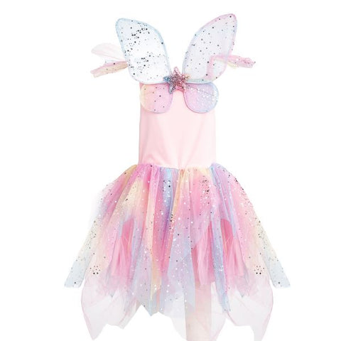 Gown | Rainbow Fairy Dress & Wings Multi 7-8 - 1