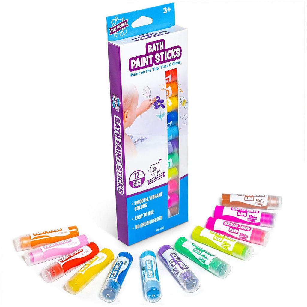 Tub Works | Bath Paint Sticks | 12pk | Ages 3+ - 7