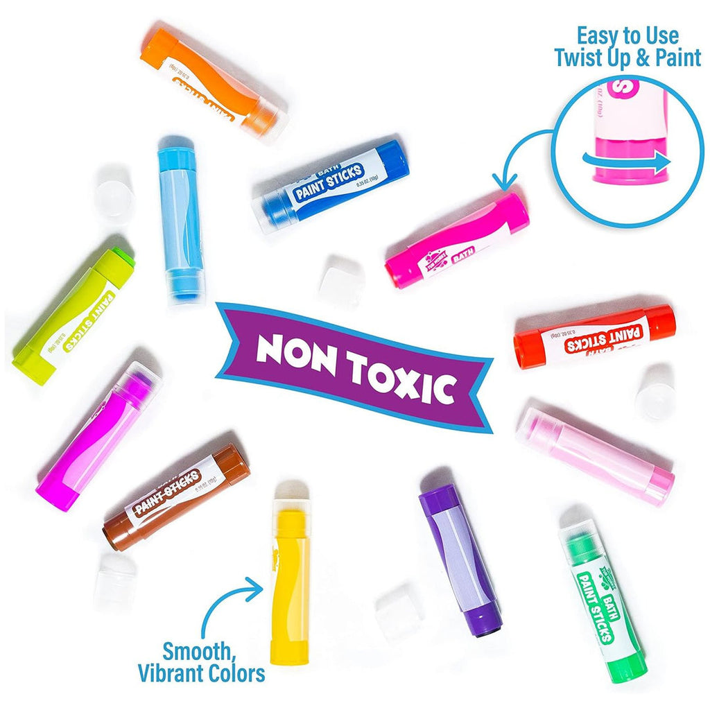 Tub Works | Bath Paint Sticks | 12pk | Ages 3+ - 6