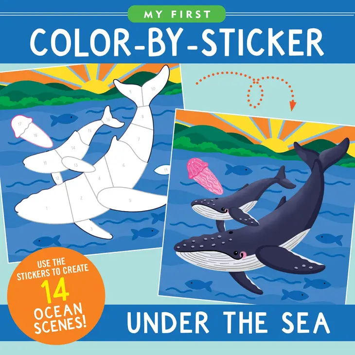 My First Color By Sticker Book | Under The Sea 1303 - CR Toys