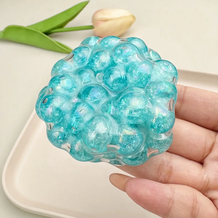 Crunchy Pop Bead Squeeze Toy | Blue - 1